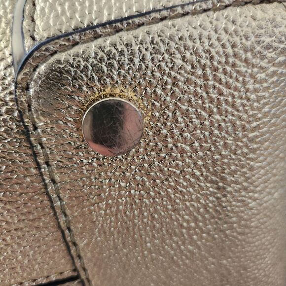 Michael Kors Mercer Gallery Medium Tote Gold Leather - Picture 6 of 15